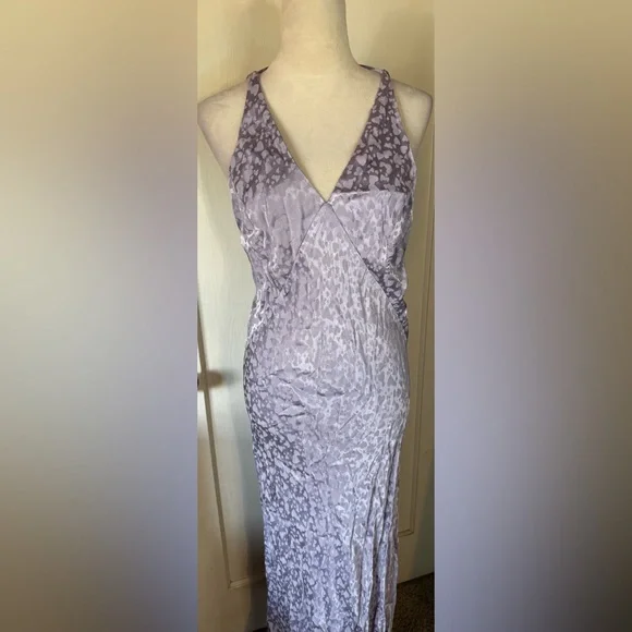 NWT Topshop Lavender Leopard Print Maxi Dress Backless Sun dress summer beach - Picture 13 of 13
